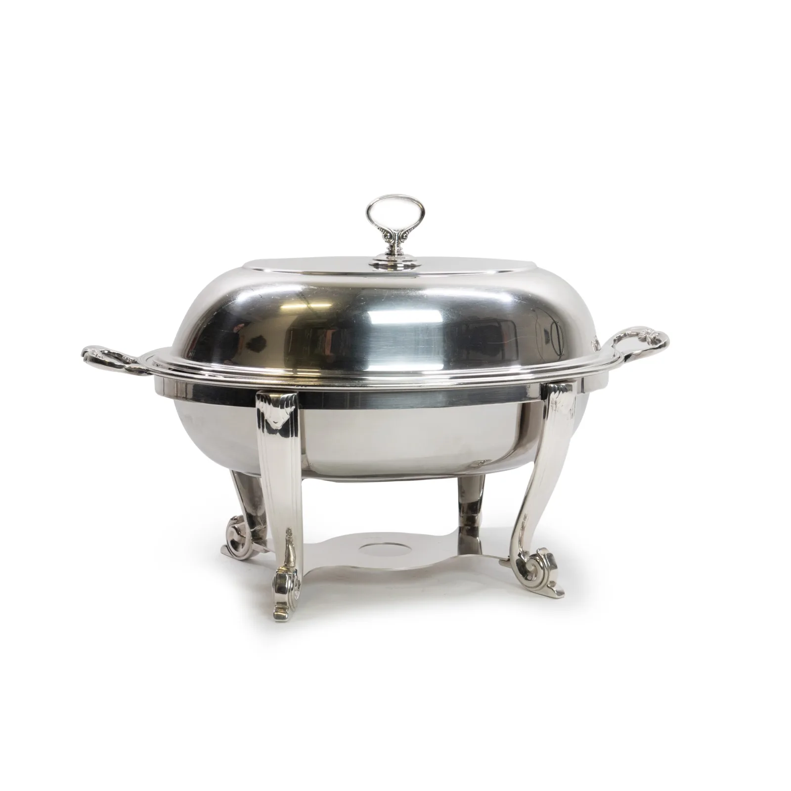 Chafing Dish argento ovale - noleggio accessori da buffet Montineri