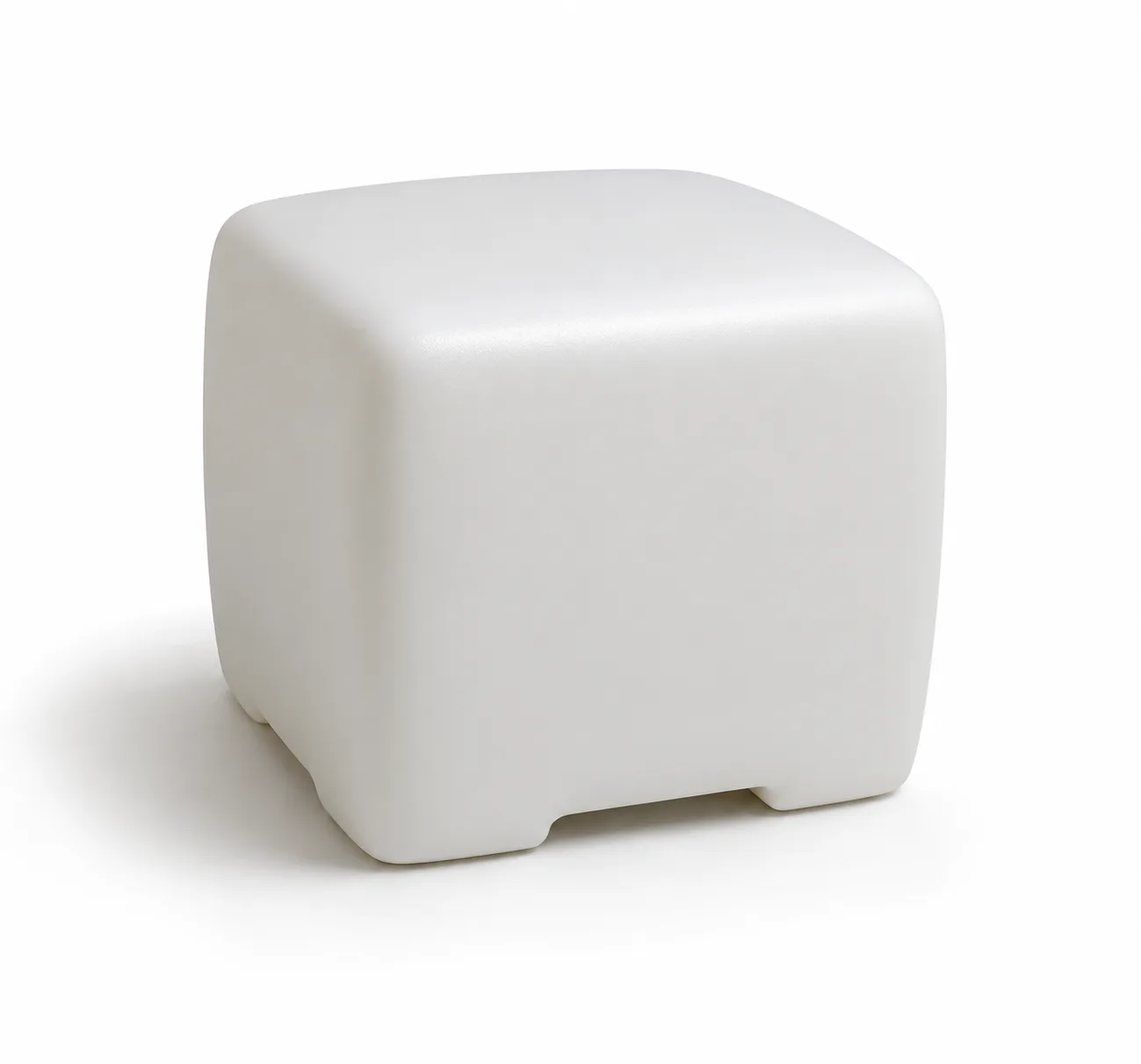 Pouf polietilene bianco - dettaglio 2