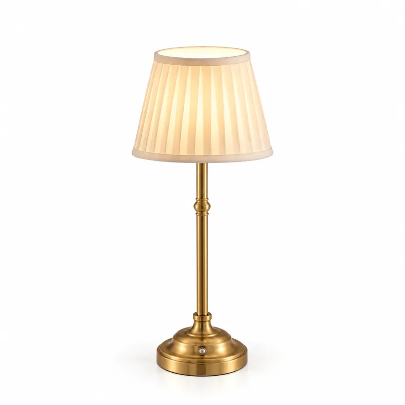Lampada led gold con paralume - noleggio attrezzature per eventi Montineri