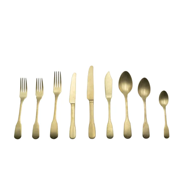 Modello Bricklane Gold - noleggio posate Montineri