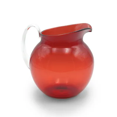 Caraffa plex trasparente vari colori -rossa
