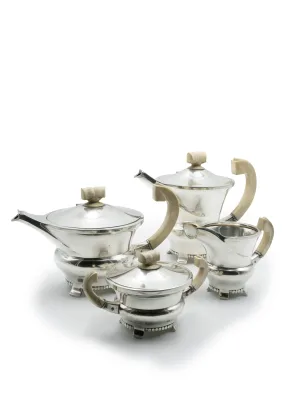 Servizio Argento con manici Avorio - noleggio servizi da tè e caffè Montineri