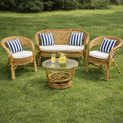 Set divani bambù - noleggio poltrone, divani e pouf Montineri