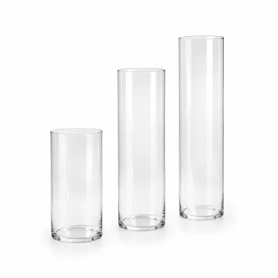 Vaso in vetro cilindro